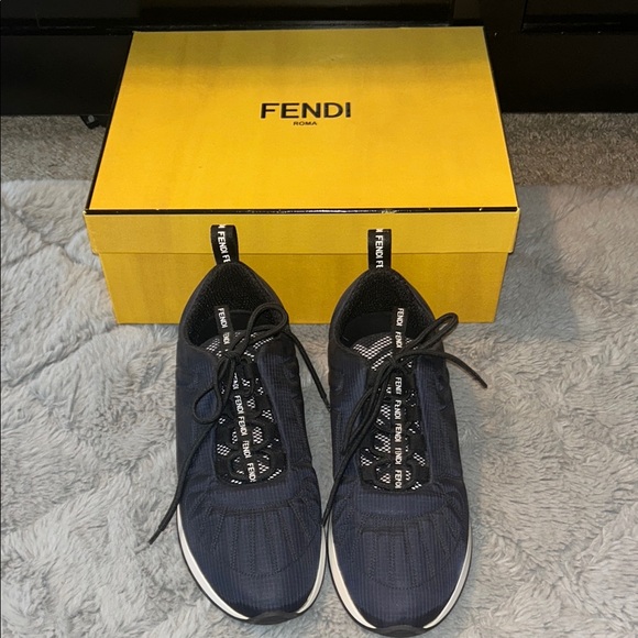 Fendi Freedom black women's sneakers (size US